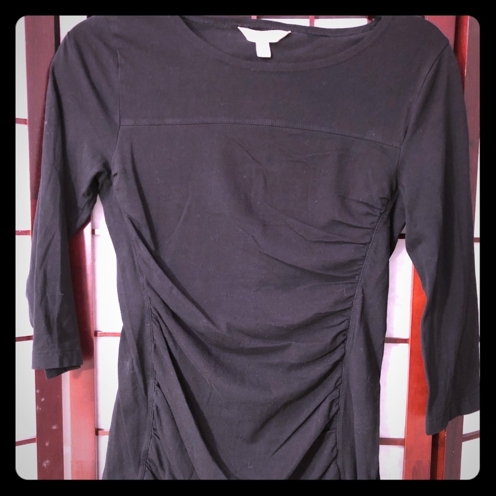 Banana Republic Black Fitted Top EUC Size S